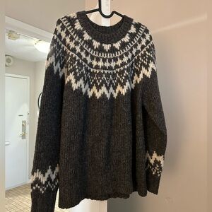 Uniqlo fair isle crewneck sweater - XL